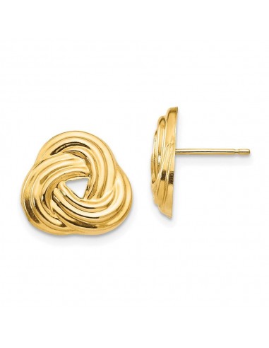 Madi K Kid's 14k  Love Knot Post Earrings Pour