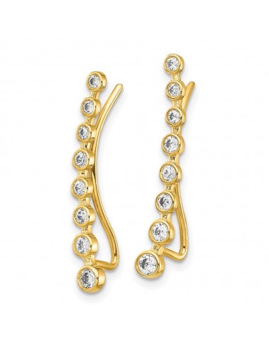 14K CZ Ear Climber Earrings ouvre sa boutique