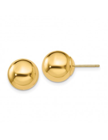 14k Polished 10mm Ball Post Earrings l'achat 