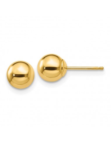 14k Polished 6mm Ball Post Earrings Les êtres humains sont 