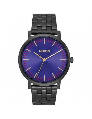 Nixon Men's Quartz Watch - Porter Blue Dial Black Bracelet | A10572693 hantent personnes