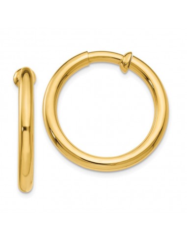 14k Non-Pierced Hoop Earrings à prix réduit toute l'année