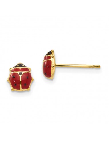 14k Enameled Ladybug Post Earrings 50% de réduction en Octobre 2024