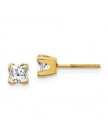 14k AAA Quality Complete Princess-cut Diamond Earring livraison et retour toujours gratuits