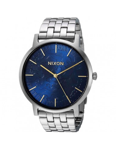 Nixon Men's Quartz Watch - Porter Blue Dial Silver Tone Bracelet | A10572733 en linge