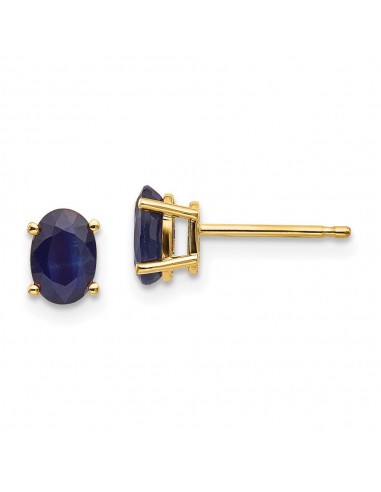 14k Sapphire Earrings - September le des métaux précieux