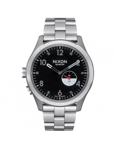 Nixon Men's Lefty Watch - Beacon Black Dial Stainless Steel Bracelet | A1168000 rembourrage situé sous