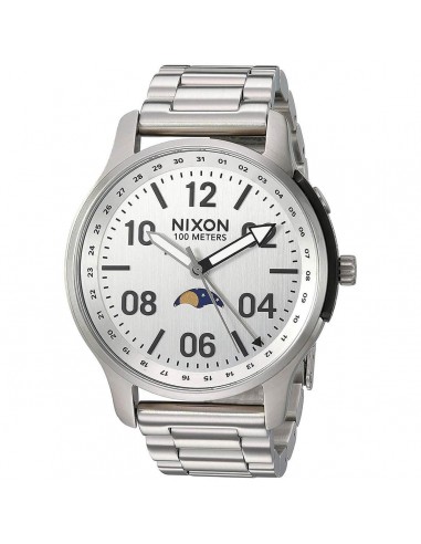 Nixon Men's Quartz Watch - Ascender Silver Tone Dial Bracelet | A12081920 pas chere