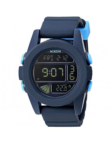 Nixon Men's Digital Watch - Unit Blue Rubber Strap | A1972224 Les magasins à Paris