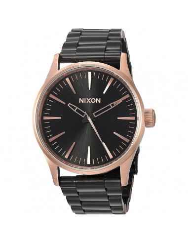 Nixon Men's Quartz Watch - Sentry 38 SS Black Dial Black Bracelet | A4502481 d'Europe débarque