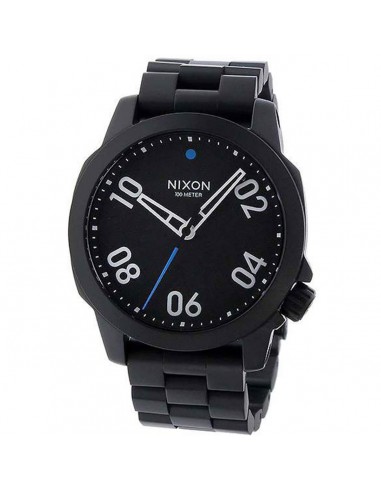 Nixon Men's Quartz Watch - Ranger 40 Black Stainless Steel Bracelet | A468001 outlet