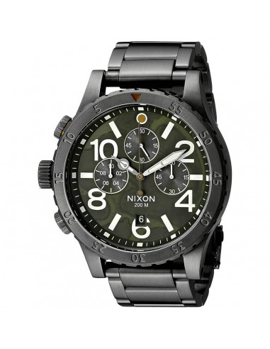 Nixon Men's Lefty Watch - 48-20 Chrono Green & Black Dial Bracelet | A4862069 Toutes les collections ici