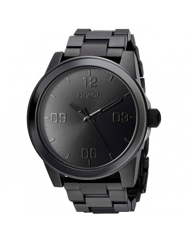 Nixon Women's Quartz Watch - G.I. SS Black Stainless Steel Bracelet | A919001 Véritable concentré