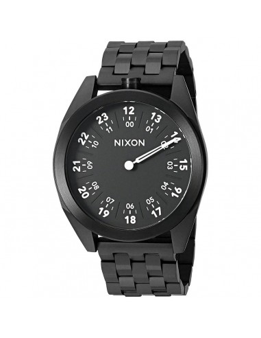 Nixon Men's Quartz Watch - Genesis Black Dial Stainless Steel Bracelet | A916632 Amélioration de cerveau avec