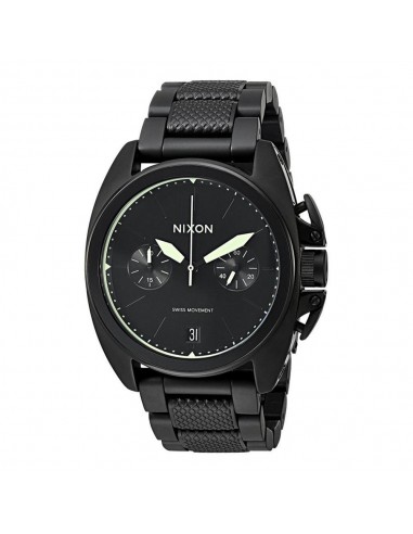 Nixon Men's Chronograph Watch - Anthem Black Bracelet | A922897 en linge