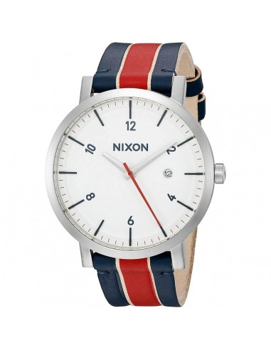 Nixon Men's Quartz Watch - Rollo White Dial Leather Strap | A9451854 2024