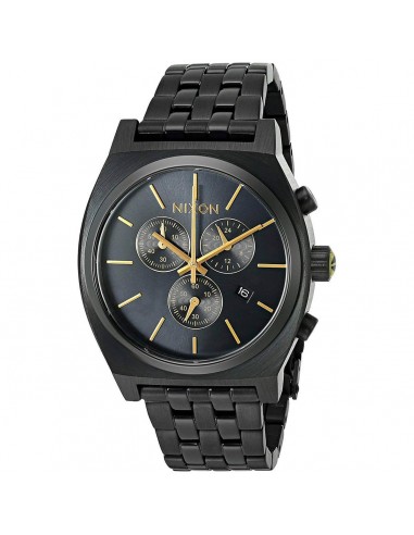 Nixon Men's Chronograph Watch - Time Teller Chrono Black Bracelet | A9721031 2023