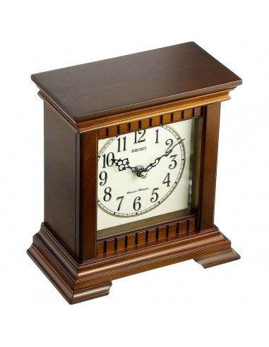 Seiko Desk Clock - Chiming Desk Off-White Dial Brown Wooden | QXJ028BLH votre restaurant rapide dans 