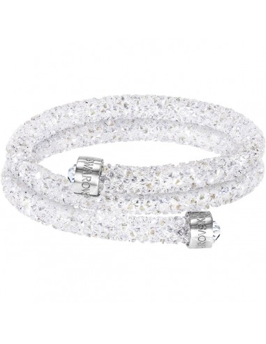 Swarovski Women's Double Bangle Bracelet - Crystaldust Stainless Steel, White | 5255900 ou a consommer sur place