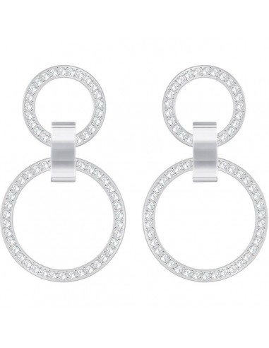 Swarovski Women's Pierced Earrings - Hollow, Silver Tone | 5349353 est présent 