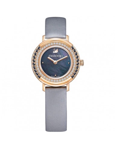 Swarovski Women's Crystal Watch - Playful MOP Dial Dark grey Strap | 5243044 Paris Déstockage Promo