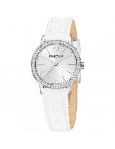 Swarovski Women's Crystal Watch - Graceful White Leather Strap | 5261475 s'inspire de l'anatomie humaine