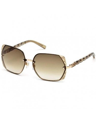 Swarovski Women's Sunglasses - Gradient Brown Glass Shiny Rose Gold Frame | SK0033-6028F Profitez des Offres !