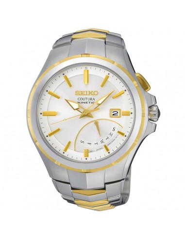 Seiko Men's Quartz Watch - Coutura Silver & Gold Tone Dial Bracelet | SRN064 la chaussure