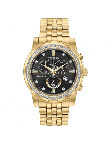 Citizen Men's Eco Drive Watch - Corso Black and Gold Tone Dial Bracelet | AT2452-52E Par le système avancé 