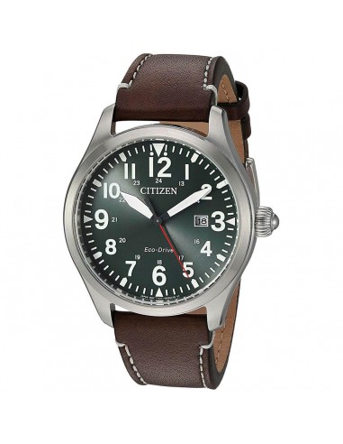 Citizen Men's Eco Drive Watch - Chandler Green Dial Leather Strap | BM6838-09X vente chaude votre 