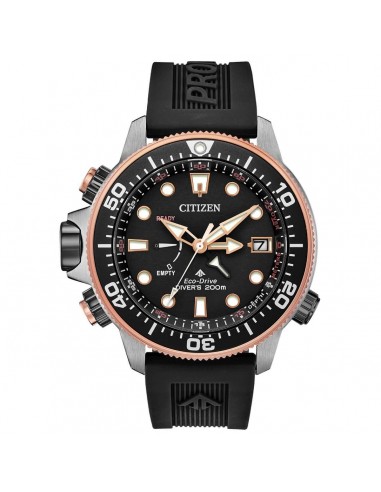 Citizen Men's Eco Drive Watch - Promaster Aqualand Black Polyurethane Strap | BN2037-03E Economisez 