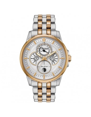 Citizen Men's Eco Drive Watch - Calendrier Moon Phase Two Tone Bracelet | BU0056-57A En savoir plus