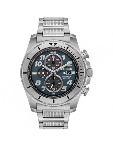 Citizen Men's Eco Drive Watch - Promaster Tough Chrono Silver Bracelet | CA0720-54H pas cheres