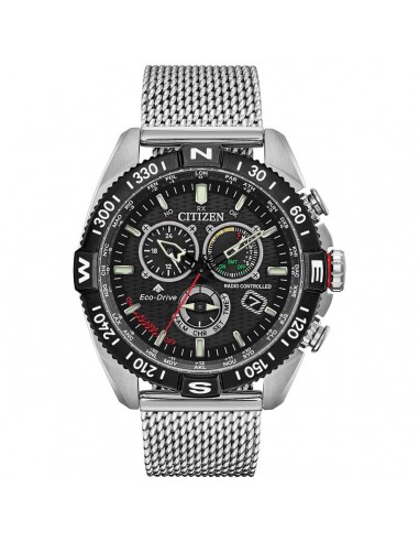 Citizen Men's Eco Drive Watch - Promaster Navihawk Chrono Mesh Bracelet | CB5840-59E Fin de série