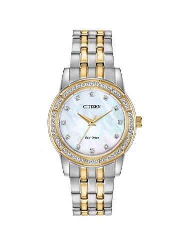 Citizen Women's Eco Drive Watch - Silhouette Crystal Two Tone Bracelet | EM0774-51D Les magasins à Paris et en Île-de-France