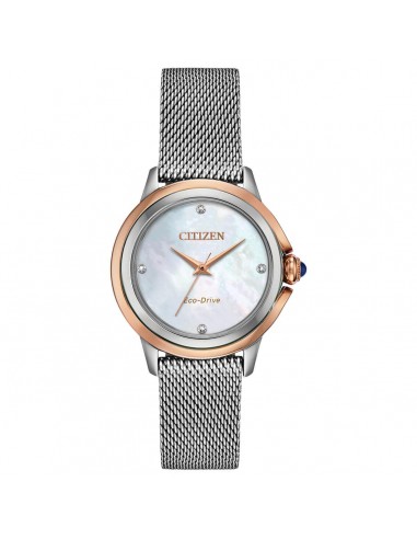 Citizen Women's Eco Drive Watch - Ceci Diamond MOP Dial Mesh Bracelet | EM0796-59Y commande en ligne