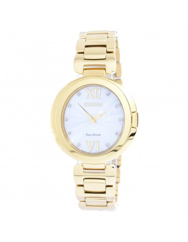 Citizen Women's Eco Drive Watch - Capella Diamond Yellow Gold Bracelet | EX1512-53A Dans la société mordern