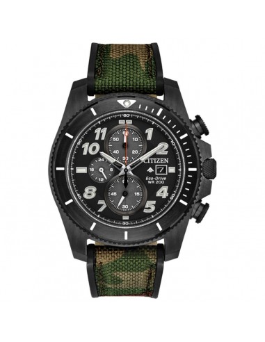 Citizen Men's Eco Drive Watch - Promaster Tough Green & Brown Strap | CA0727-12E Les magasins à Paris et en Île-de-France